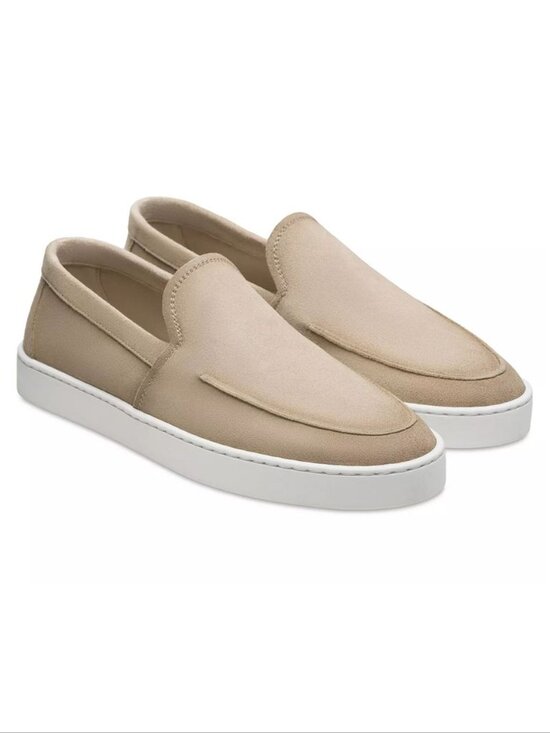 Magnanni Lawford Venetian Slip On Loafers Men\'s Size 10 Tierra Beige Suede NEW main image 9